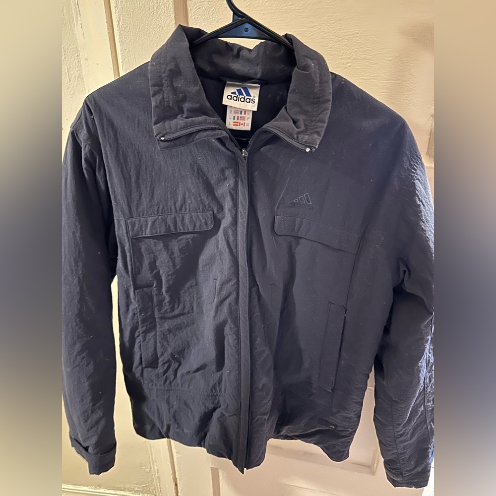 Adidas Dark Navy Windbreaker Jacket